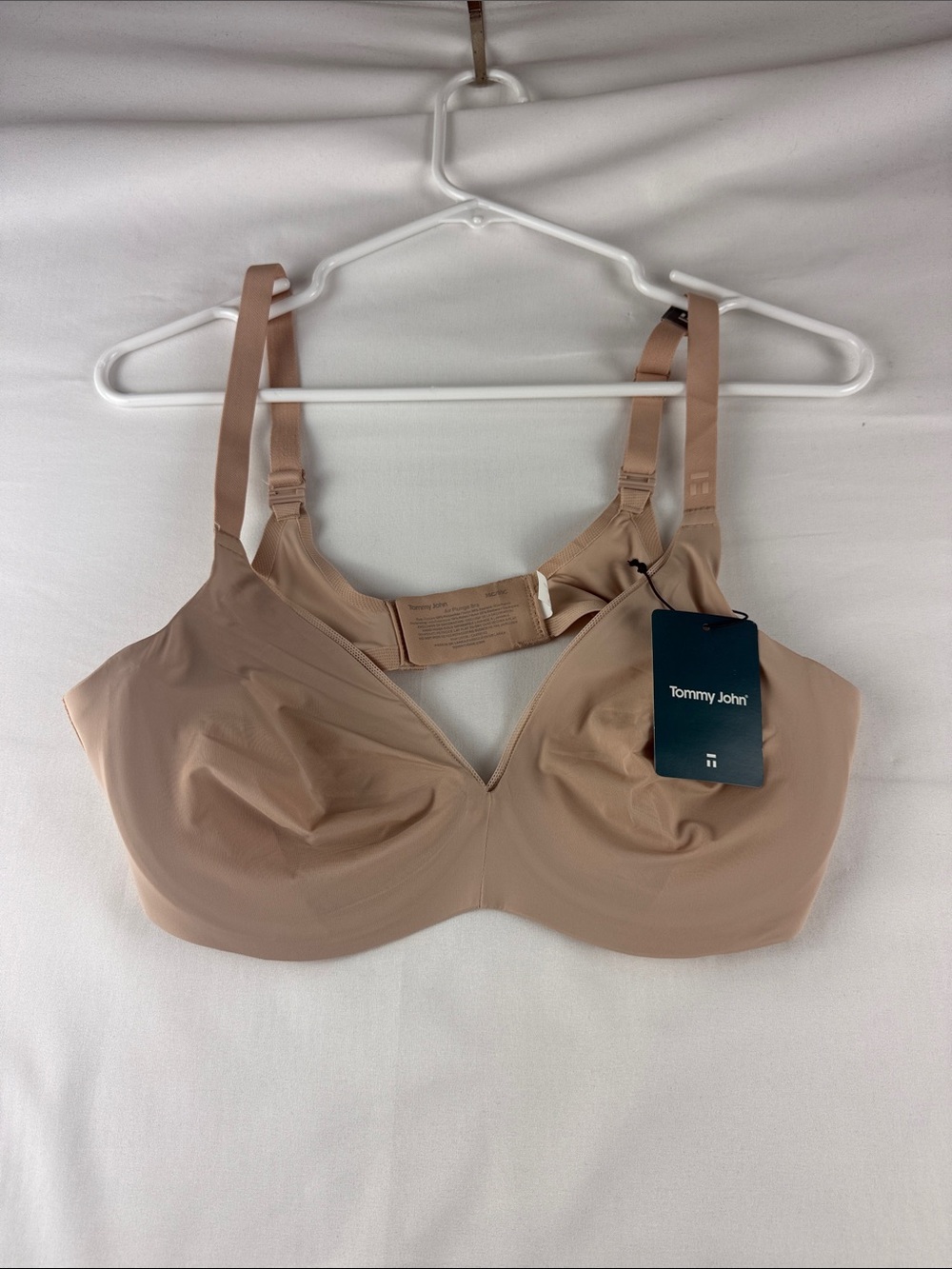 Tommy John Air Plunge Bra Women's 36C Rugby Tan Wire Bra NWT
